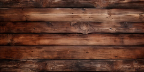Obraz premium An aged, grunge-style wooden timber texture in rustic brown, suitable for backgrounds on walls, floors, or tables.