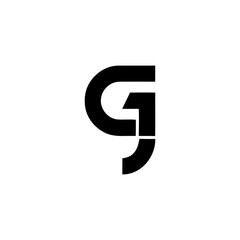 gj modern logo design 