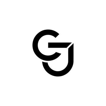 gj modern logo design 