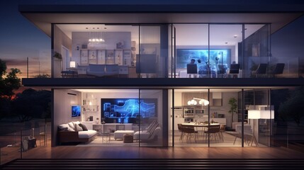 an image of an intelligent home where Automation simplifies daily life, highlighting the elegance of innovation in the world of smart living