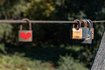Love lock  promising of love love forever