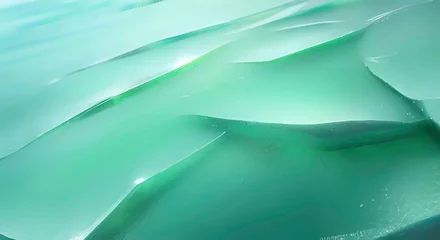 Fototapeten Abstract green ice background texture.  AI Generated. © Jason Yoder