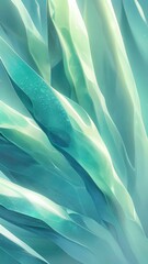 Abstract green ice background texture.  AI Generated.