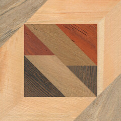 Wooden marquetry can be patterns created from the combination of wood, wooden floor, parquet, cutting board