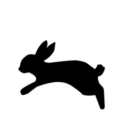 vector rabbit silhouette
