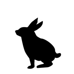vector rabbit silhouette