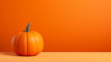 vibrant orange pumpkin in halloween