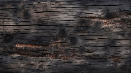 Background texture of the surface of burnt wood.