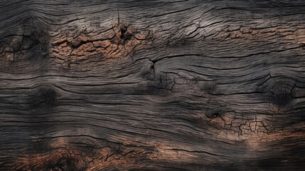 Naklejka premium Background texture of the surface of burnt wood.