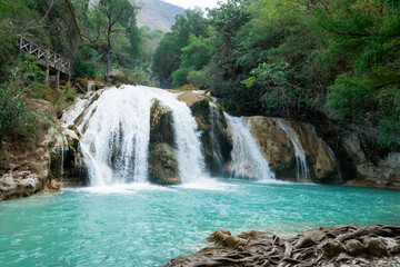 Fototapeta na wymiar Chiflon Waterfall Chiapas, Mexico