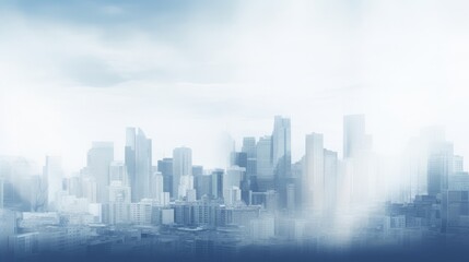 Fototapeta na wymiar Blurred defocused urban background. City view landscape. AI generative