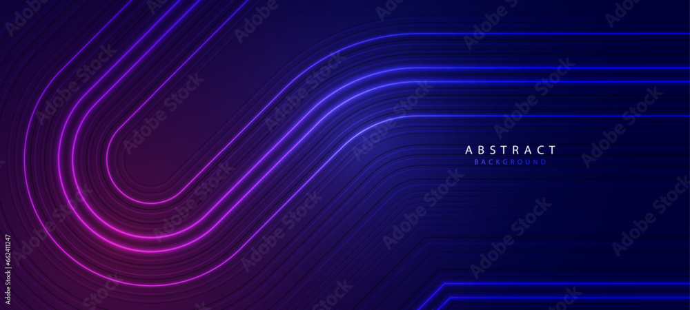 Poster modern abstract glowing lines background. geometric stripe line. futuristic technology element desig