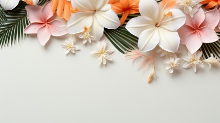 spring flowers with copy space