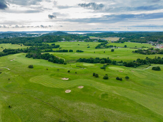 Fototapeta na wymiar golf course from the air