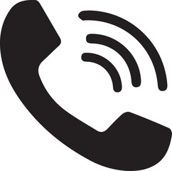 Phone icon in trendy flat style isolated on white background.