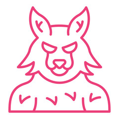 Obraz premium Werewolf Icon