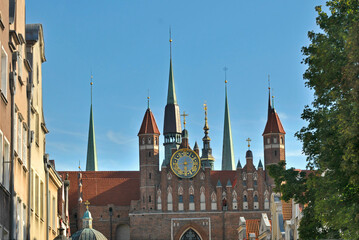 Fototapeta premium St. Mary's Basilica in Gdańsk, Poland