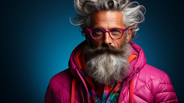 bearded man with sunglasses and jacket. stylish hipster man with stylish hairstyle and trendy hairstyle. hipster in sunglasses.