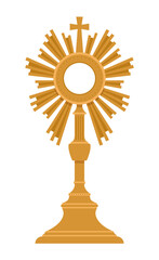 Monstrance for Eucharistic Adoration - traditional elegant style