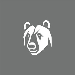 Head of Bear symbol illustration vector