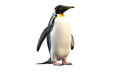 penguin on transparent background - obrazy, fototapety, plakaty