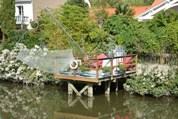 Obraz premium Pornic - Ponton de pêche au carrelet