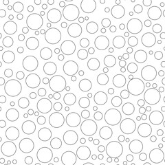 Bubbles soda seamless pattern. white color soap texture.
