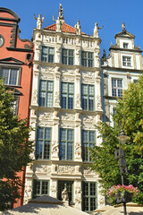 Steffens House - a historic tenement house located on the Royal Road in Gdańsk in the Main Town. It is sometimes called Speymann's house or the Golden Tenement House. © robnaw