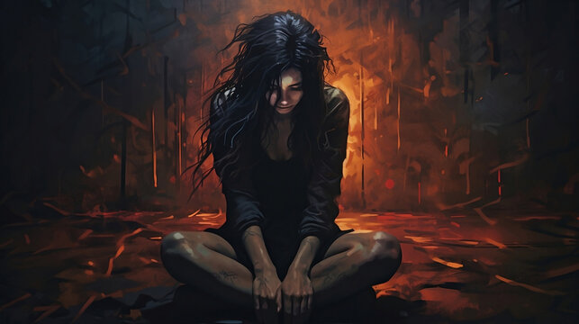 Woman's Emotional Pain