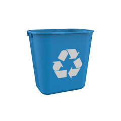 blue recycle bin icon