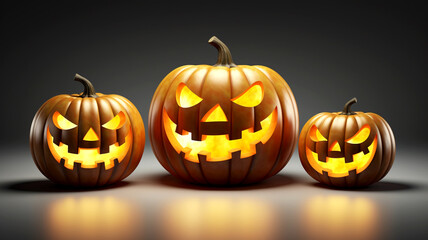 Dive into Jack-O-Lantern Cheerfulness - A festive and cheerful take on Halloween's iconic Jack-O-Lanterns.