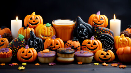 Enjoy colorful Halloween treat delights with a delightful assortment of fun, sweet, and festive treats.