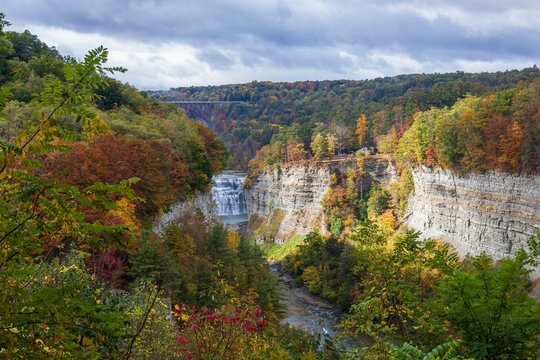 Upper Falls in Letchworth State Park