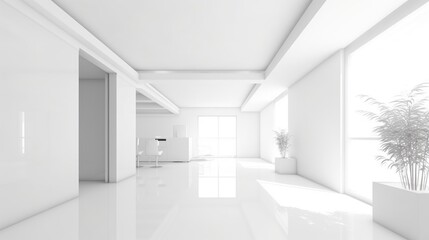 Abstract white  clean, vibrant architectural background