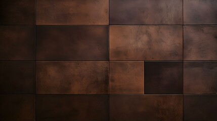 Pattern of Ceramic Tiles in dark brown Colors. Top View