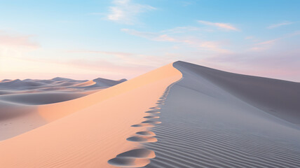 Fototapeta na wymiar Minimalist Desert Landscape, Close-Up View