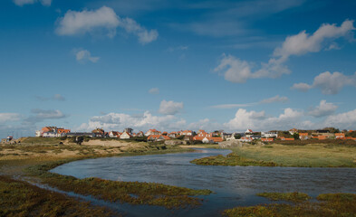 Beautiful view of Ambleteuse and Fort Mahon