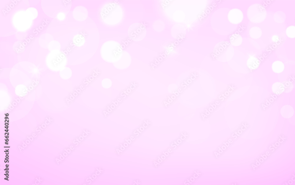 Poster Abstract background with bokeh effect. Vector 3d illustration