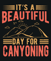 Naklejka premium It is a beautiful day for canyoning