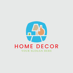 home craft and home decor logo design vector