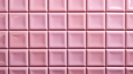 Pattern of Ceramic Tiles in pink Colors. Top View