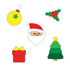 Cristmas set icons
