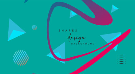 abstract graphic geometric elements. Modern abstract  shapes design. Vector illustration
