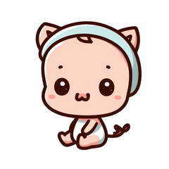 Obraz premium Shy Cat: A Timid Animal Beauty, Generative AI