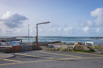 Ireland, Doolin - September 29 2023 "Wild Atlantic Way scenic road - Doolin Town and Pier"