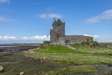 Ireland, Kinvarra - September 29 2023 "Wild Atlantic Way scenic road - Dunguaire Castle"