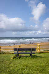 Ireland, Fanore - September 29 2023 "Wild Atlantic Way scenic road - Fanore Beach"