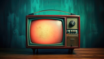 old tv set ,vintage retro look 