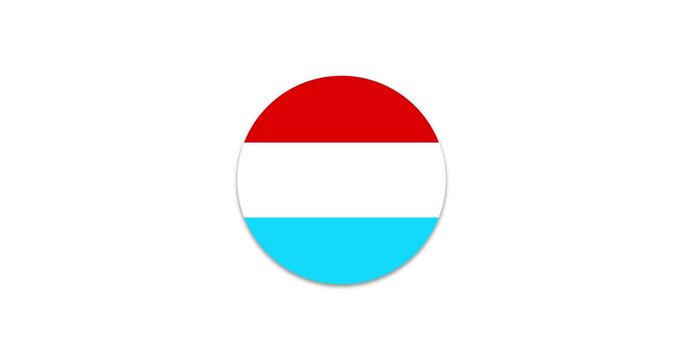 Luxembourg flag icon, Western Europe