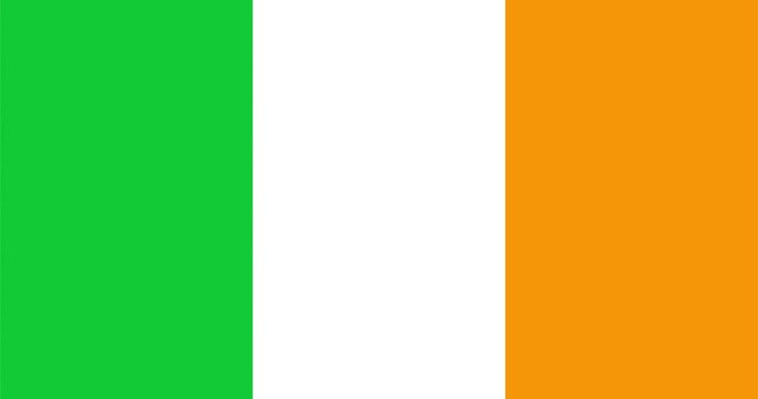 Ireland flag background, Western Europe